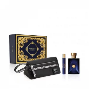 Versace Pour Homme Dylan Blue EDT 100ml & 10ml Mini  ( Gift Set ) For Men