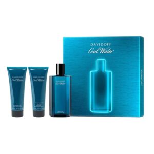 DAVIDOFF COOL WATER GIFT SET FOR MEN OF 3PCS (SHOWER GEL, AFTERSHAVE BALM, PERFUME)